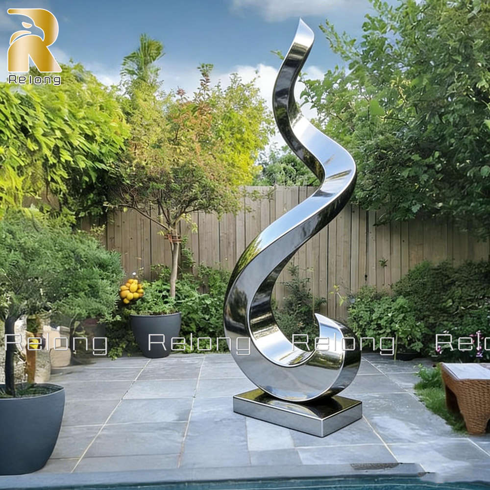 Metal Spiral Sculpture for Garden Decor RMAS-022