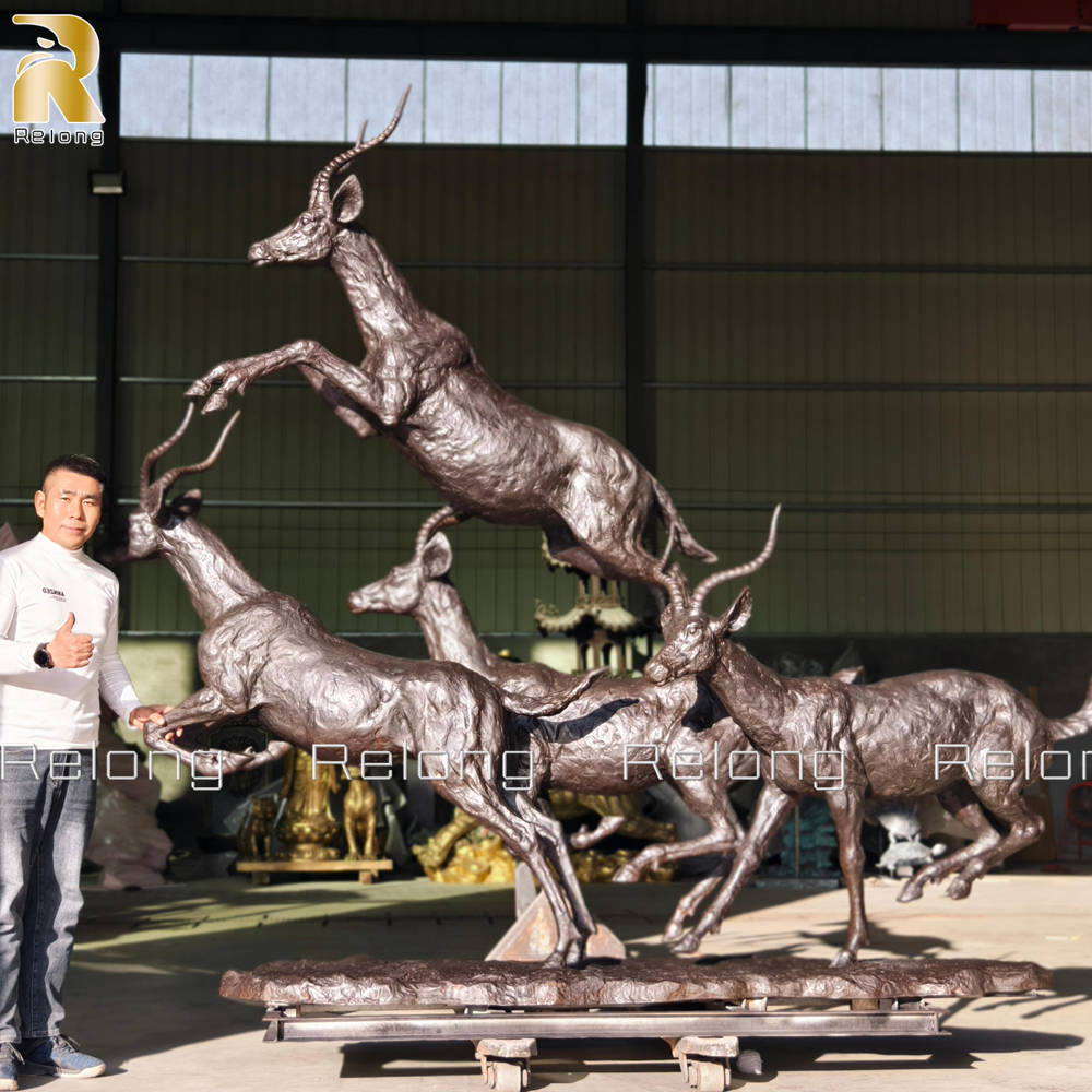 antelope sculpture details