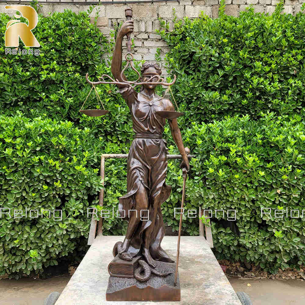 bronze Greek goddess of justice