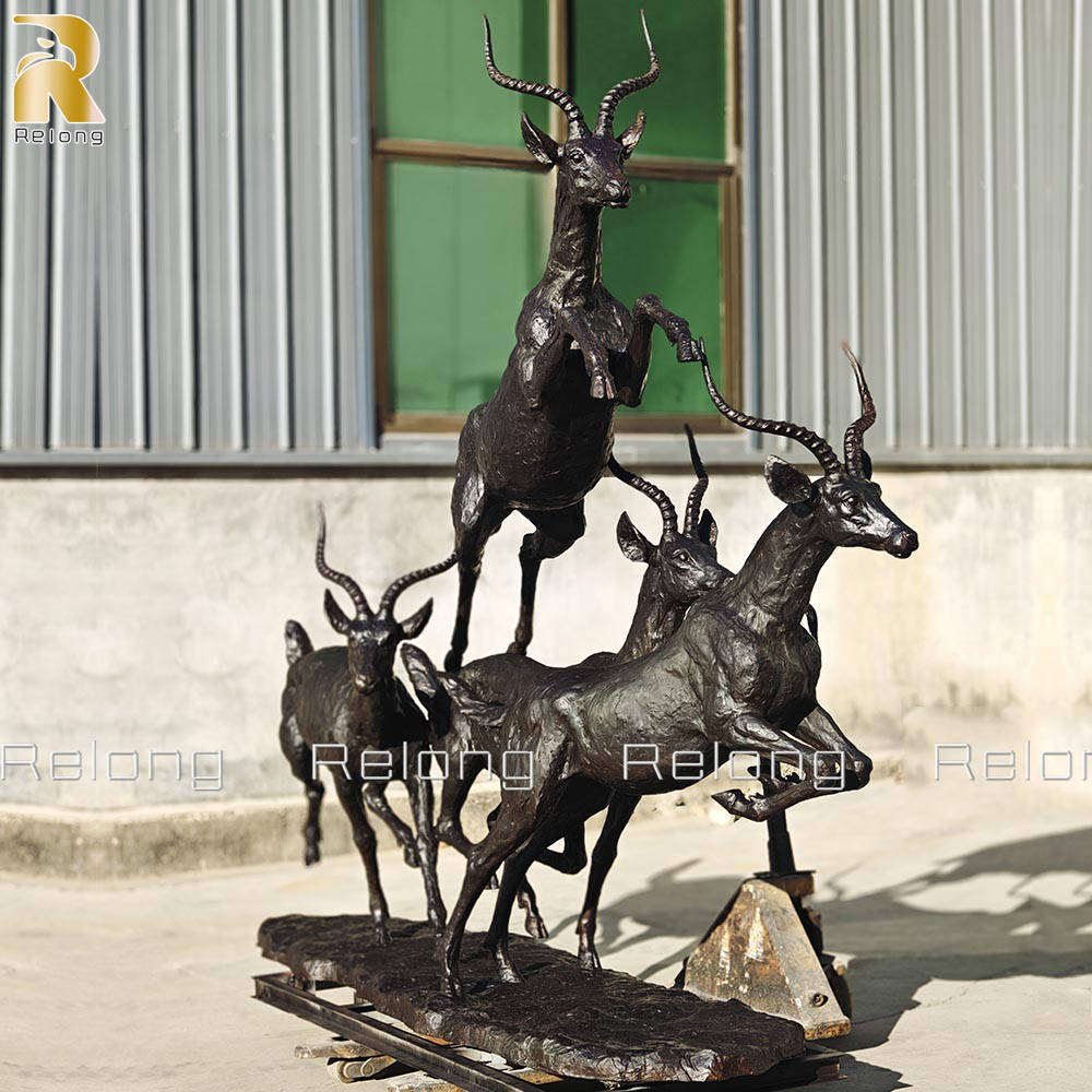 bronze antelopes