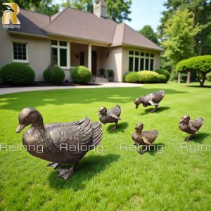 duck statue for yard decor