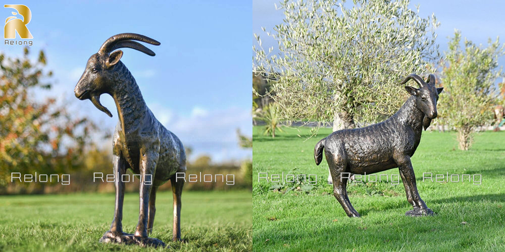 goat sculpture for outdoor