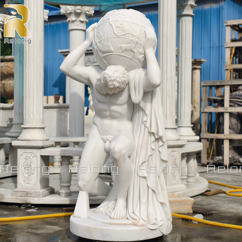 Marble  Atlas Statue