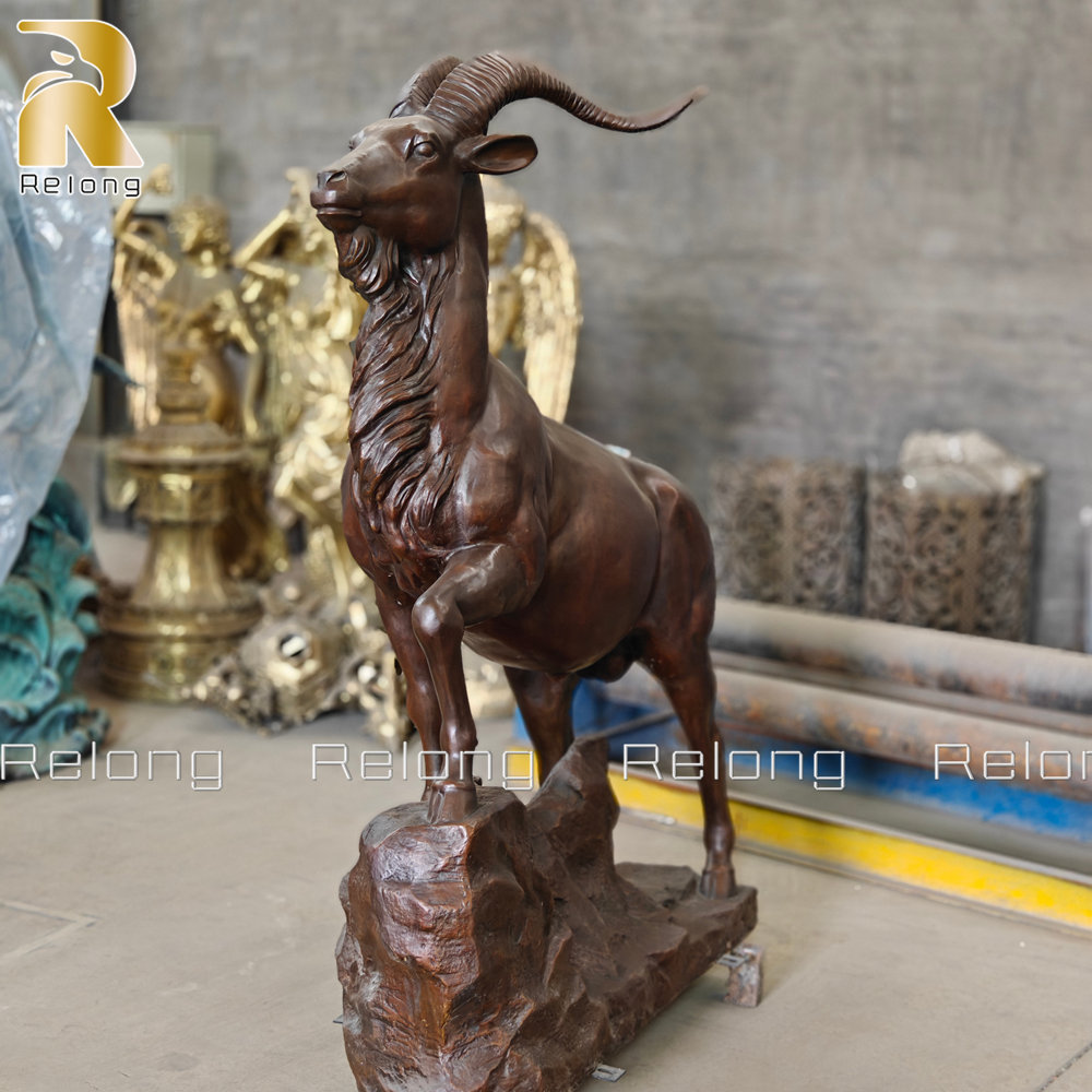 life size goat sculpture