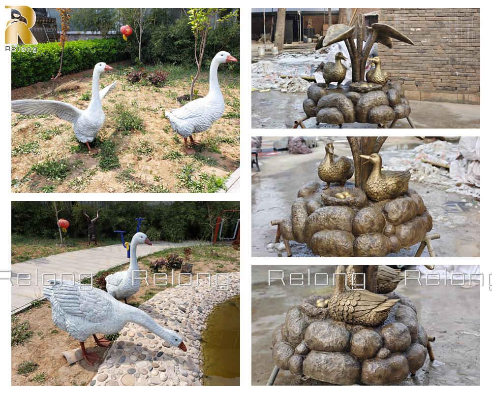 more bronze animal sculptures for courtyard