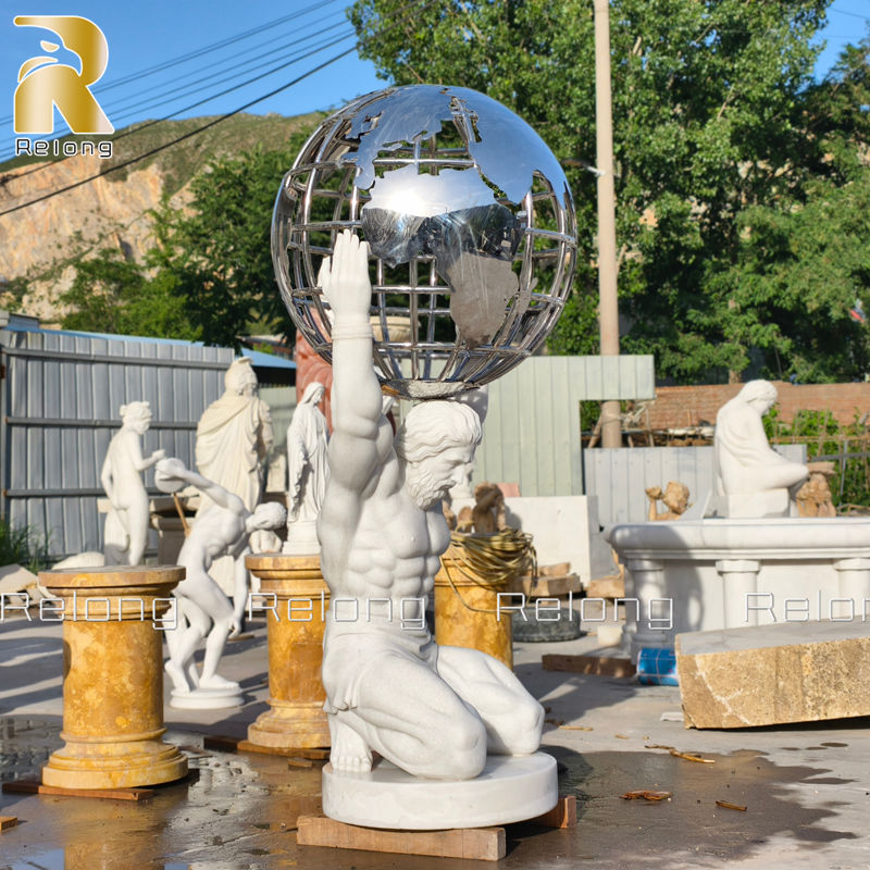 Marble Titans Atlas statue