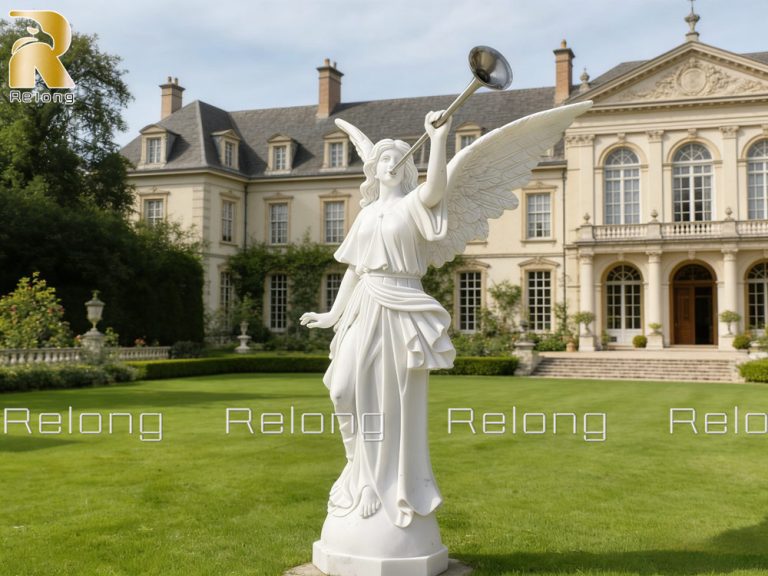 Trumpet-playing angel