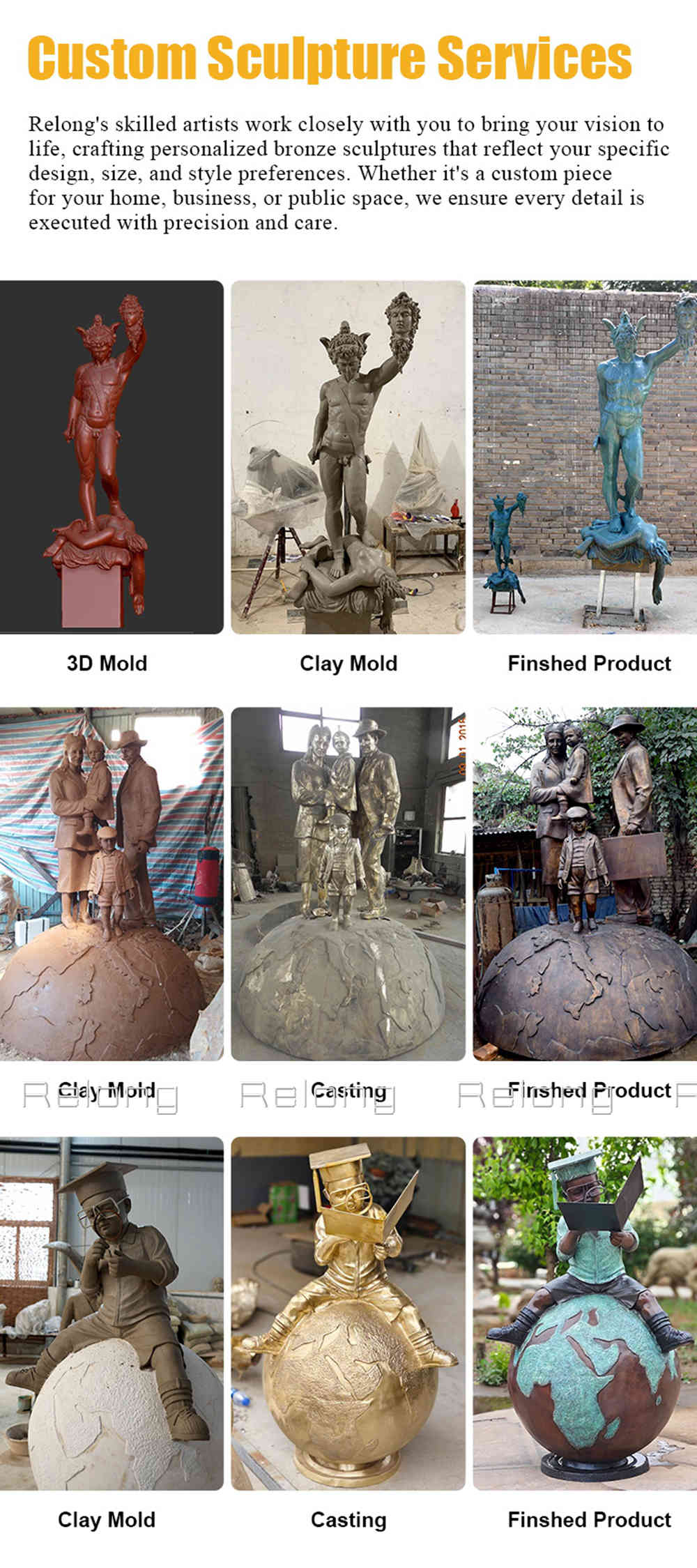 custom bronze sculpture projects