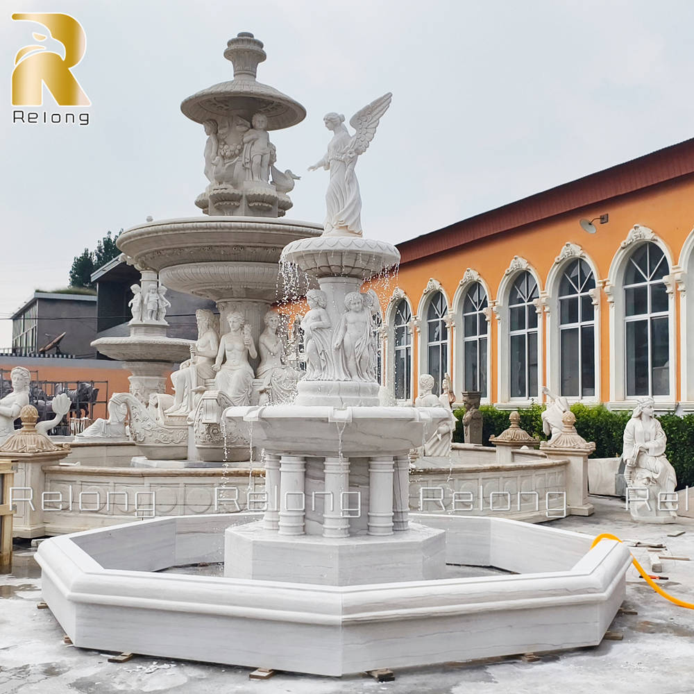 decorative angel water fountain
