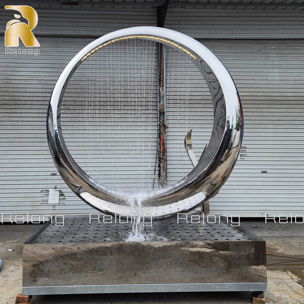 finished circular fountain