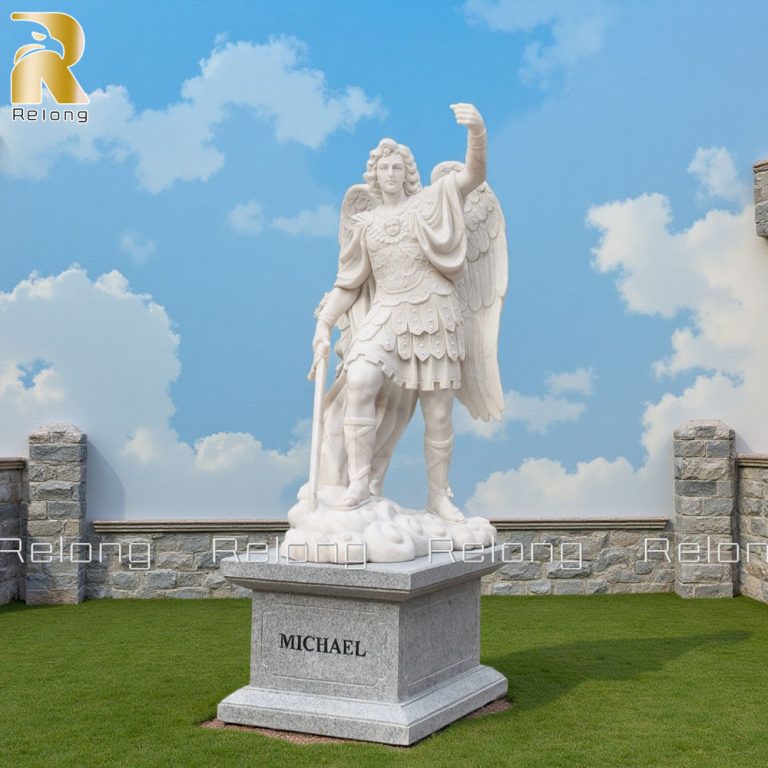 angel holding sword statue