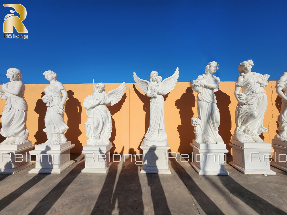 marble angel sculptures