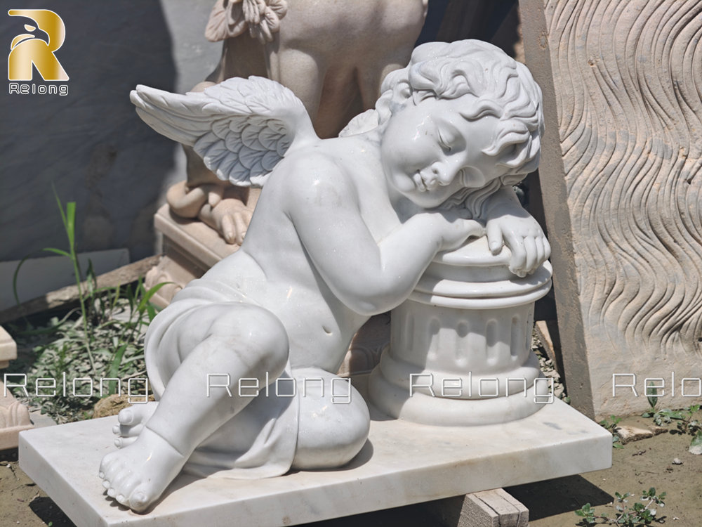marble cherub statue