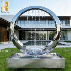 metal water fountain