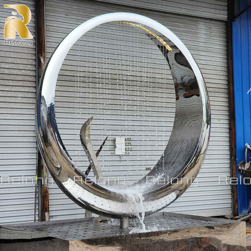 modern circular fountain