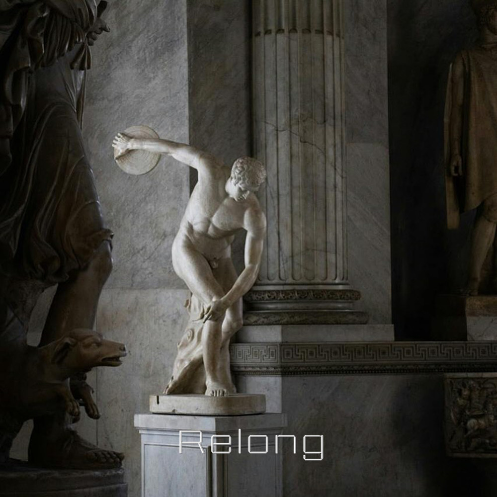 Marble Discobolus Sculpture in Vatican Museums, Italy