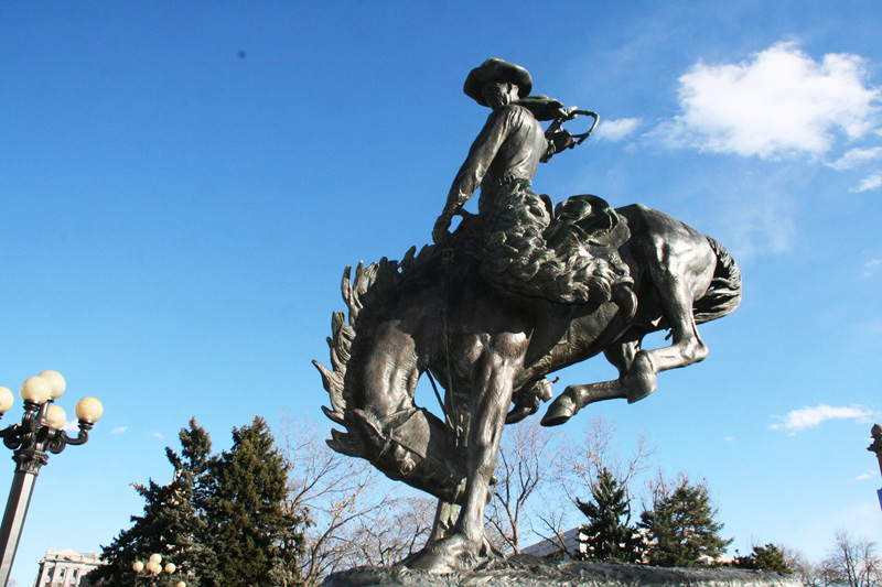 The Broncho Buster sculpture