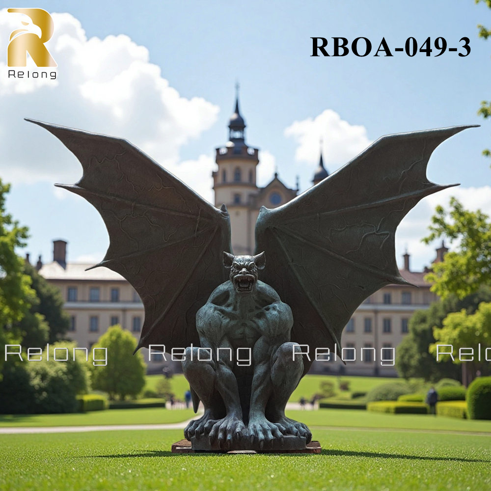 bronze gargoyle statue for outdoor decor