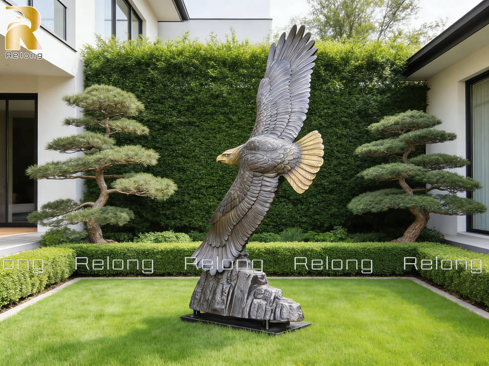 eagle statue for outdoor decor