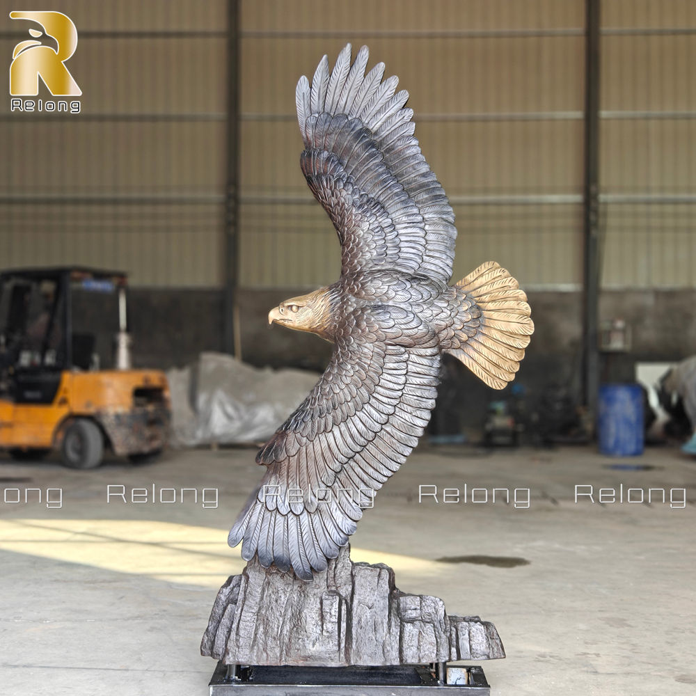 flying eagle statue