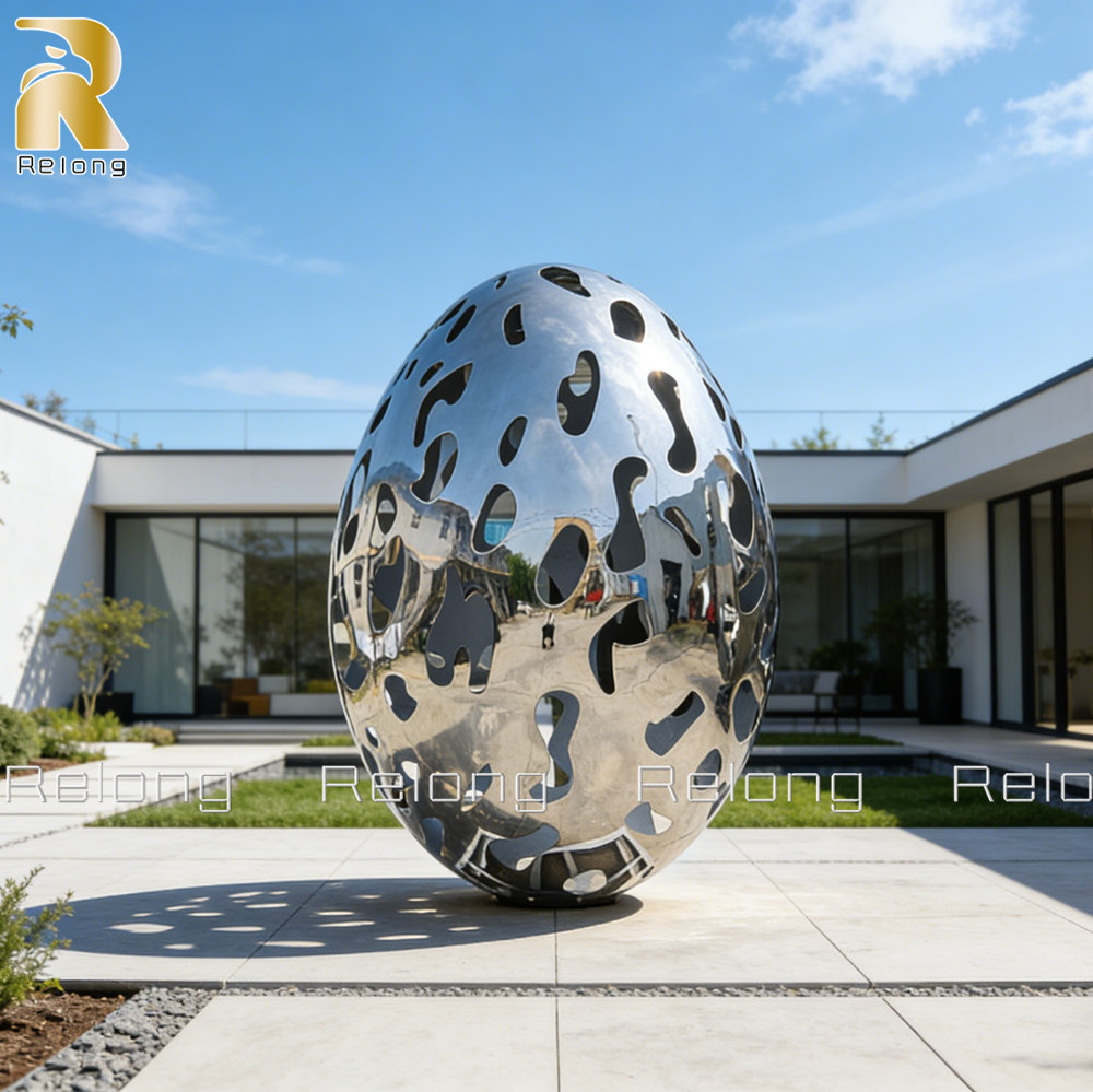 giant egg sculpture for yard decor