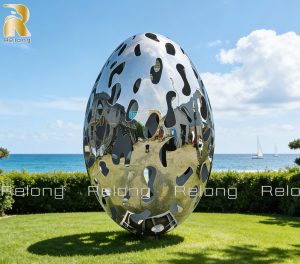 outdoor egg sculpture