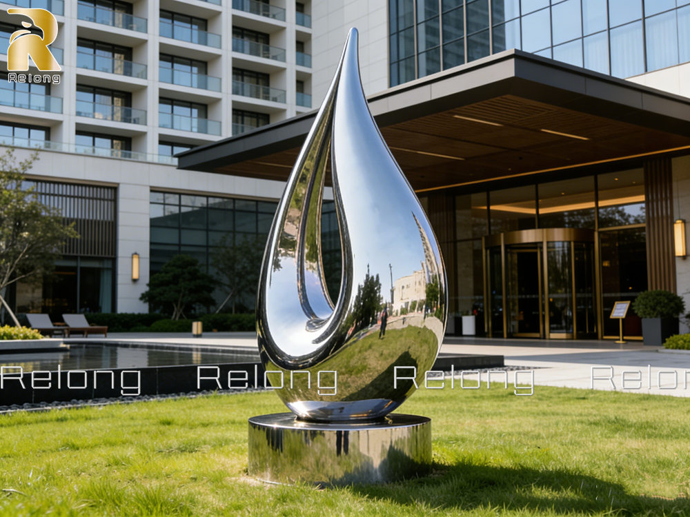raindrop sculpture for hotel decor