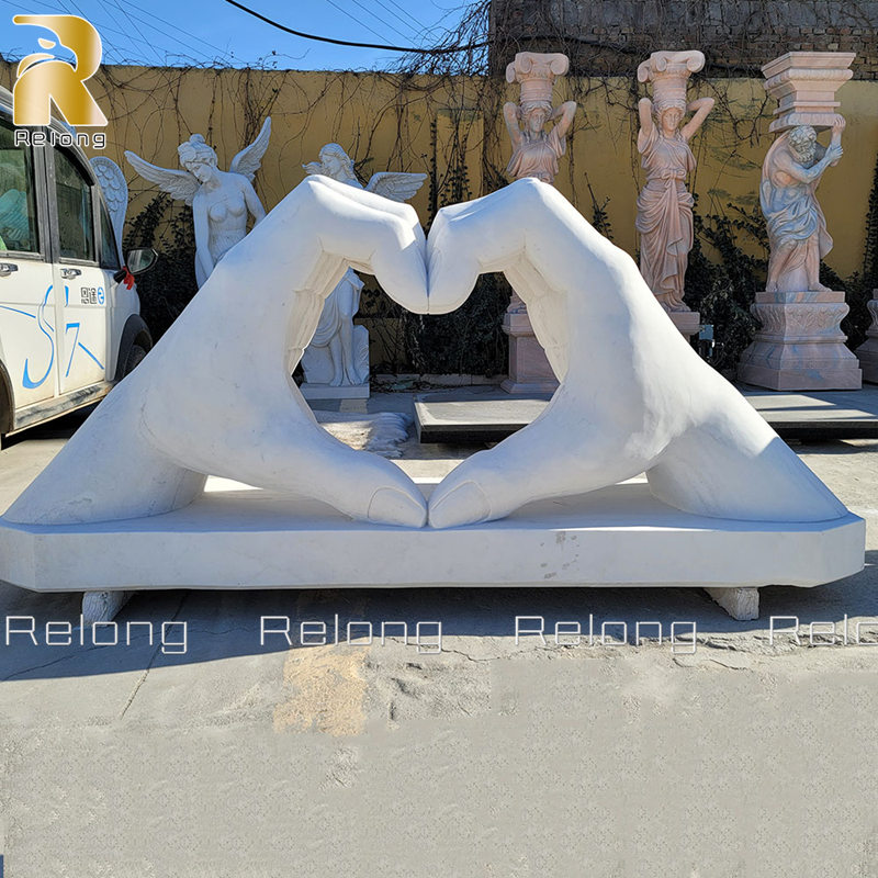 Custom Marble Hand Sculpture by Relong Factory