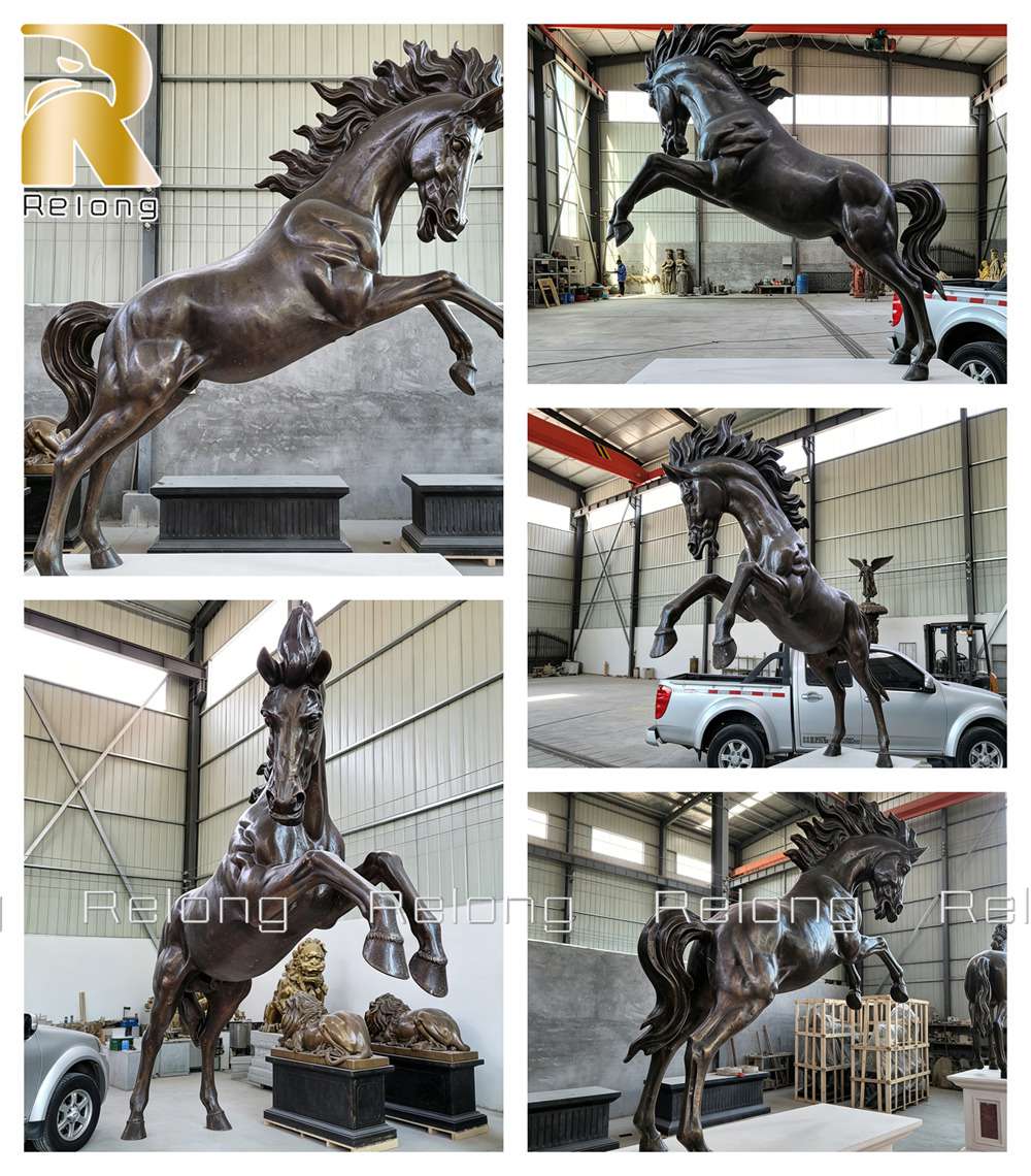 Details of galloping horse statue