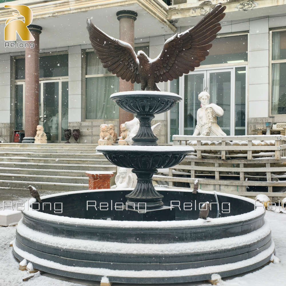 bronze eagle fountain