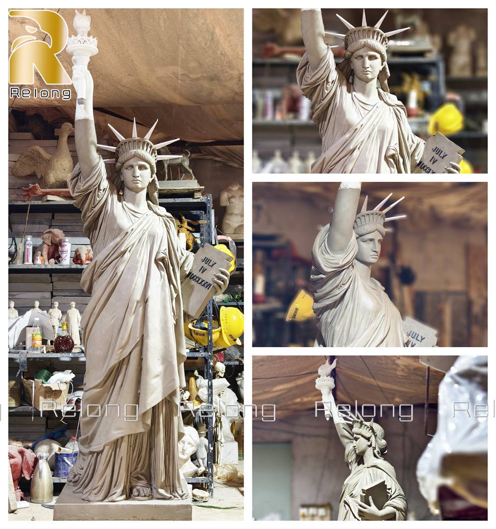 1:1 clay model of liberty statue