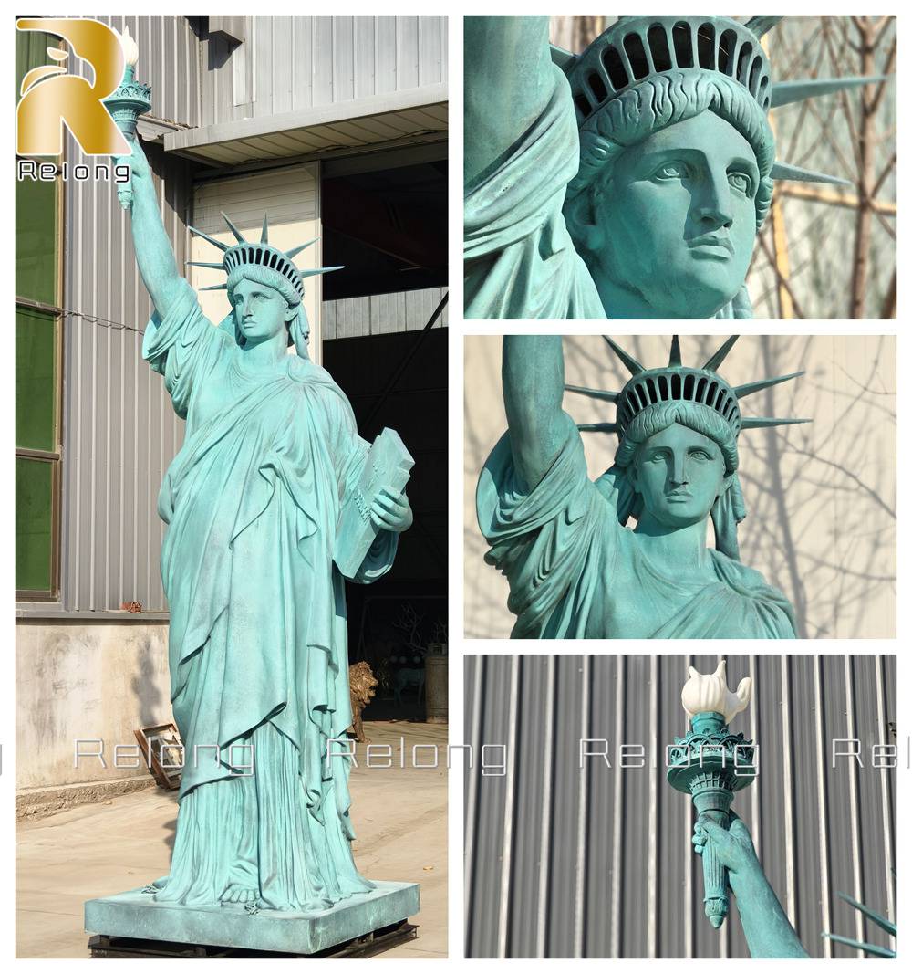 Exquisite details and fine surface of liberty statue