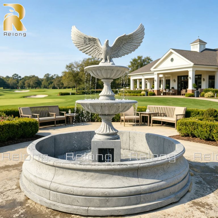 custom-made eagle fountain