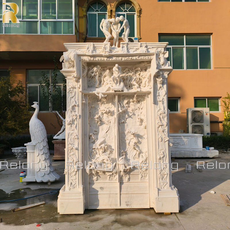 marble replica of “The Gates of Hell”