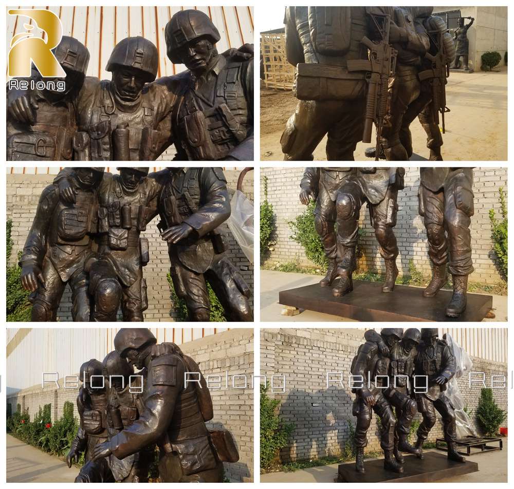 No man left behind statue details