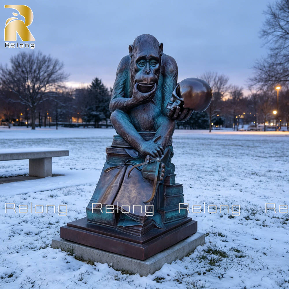 thinker monkey statue