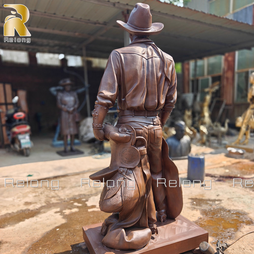 western cowboy sculpture at Relong Factory