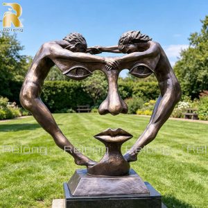 Abstract We Two Together Surrealist Sculpture