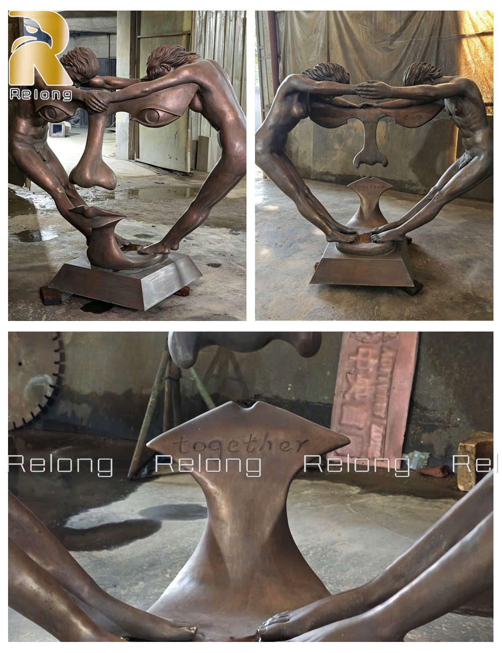 Details of the We Two Together Sculpture