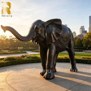 Outdoor Large African elephant statue