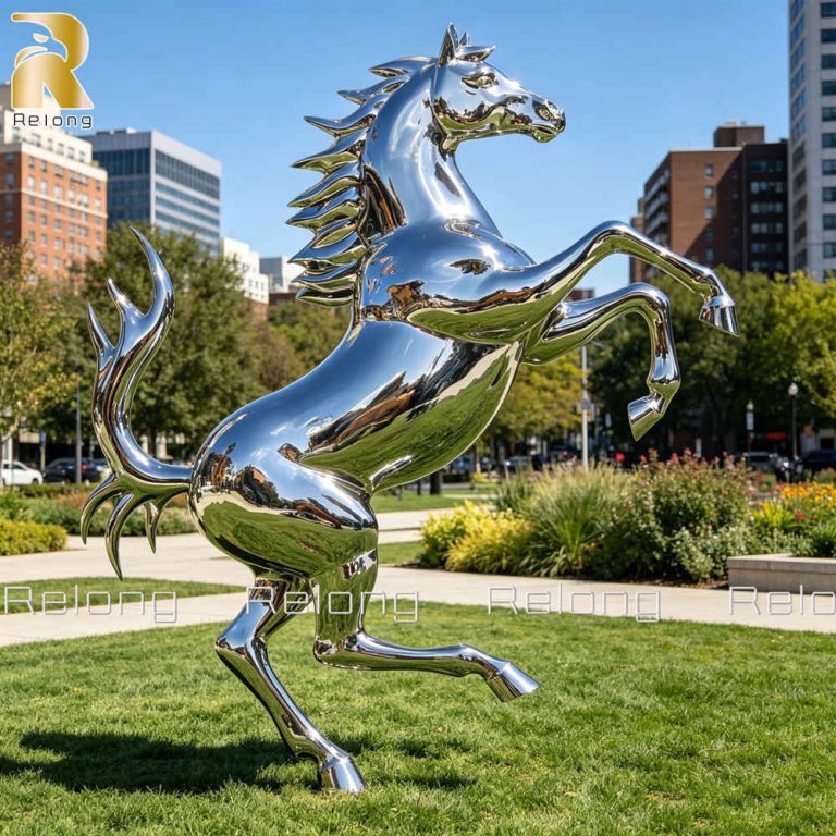 modern Ferrari horse sculpture
