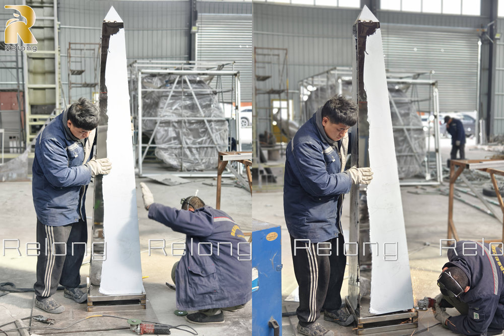 stainless steel obelisk production process