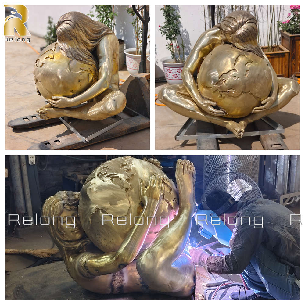 Mother Earth Gaia Statue crafting process