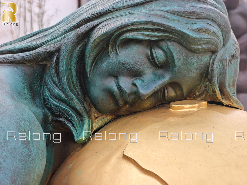 Mother Earth Gaia Statue fecial details