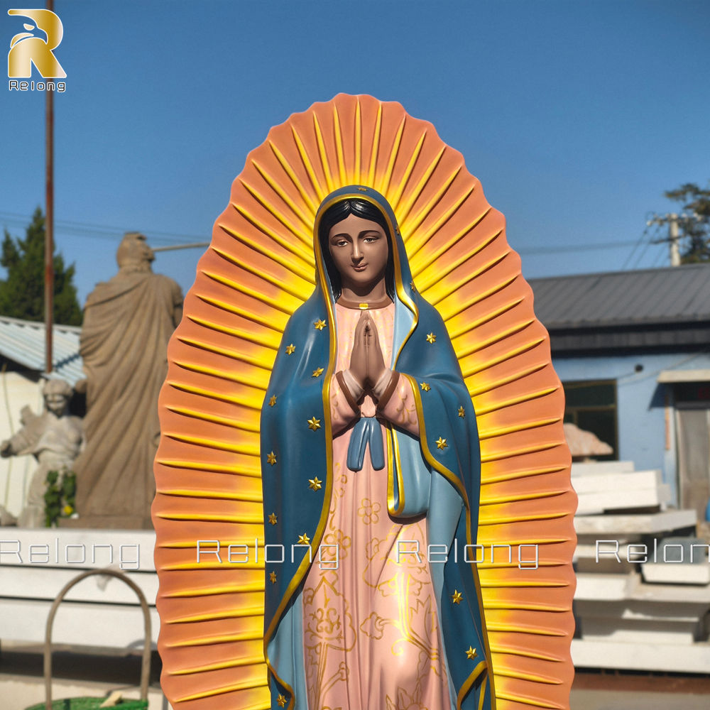 Our Lady of Guadalupe statue details