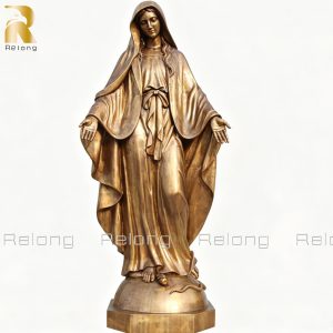 bronze Our Lady of Grace Statue