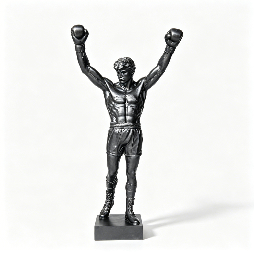 life size bronze boxer statu
