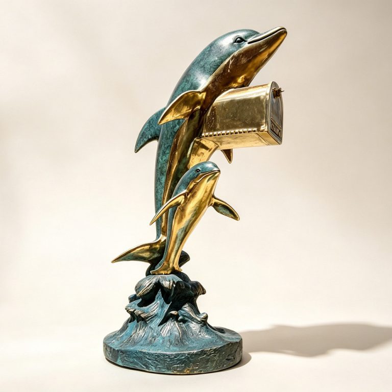 bronze dolphin mailbox for sale