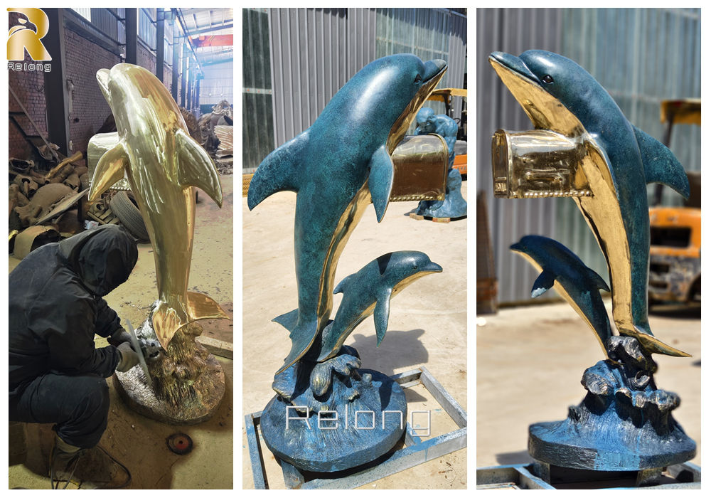 bronze dolphin mailbox production process