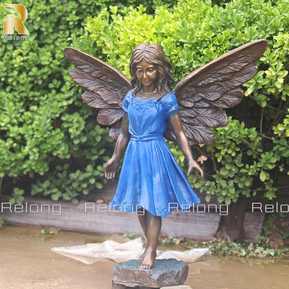life size little girl angel statue